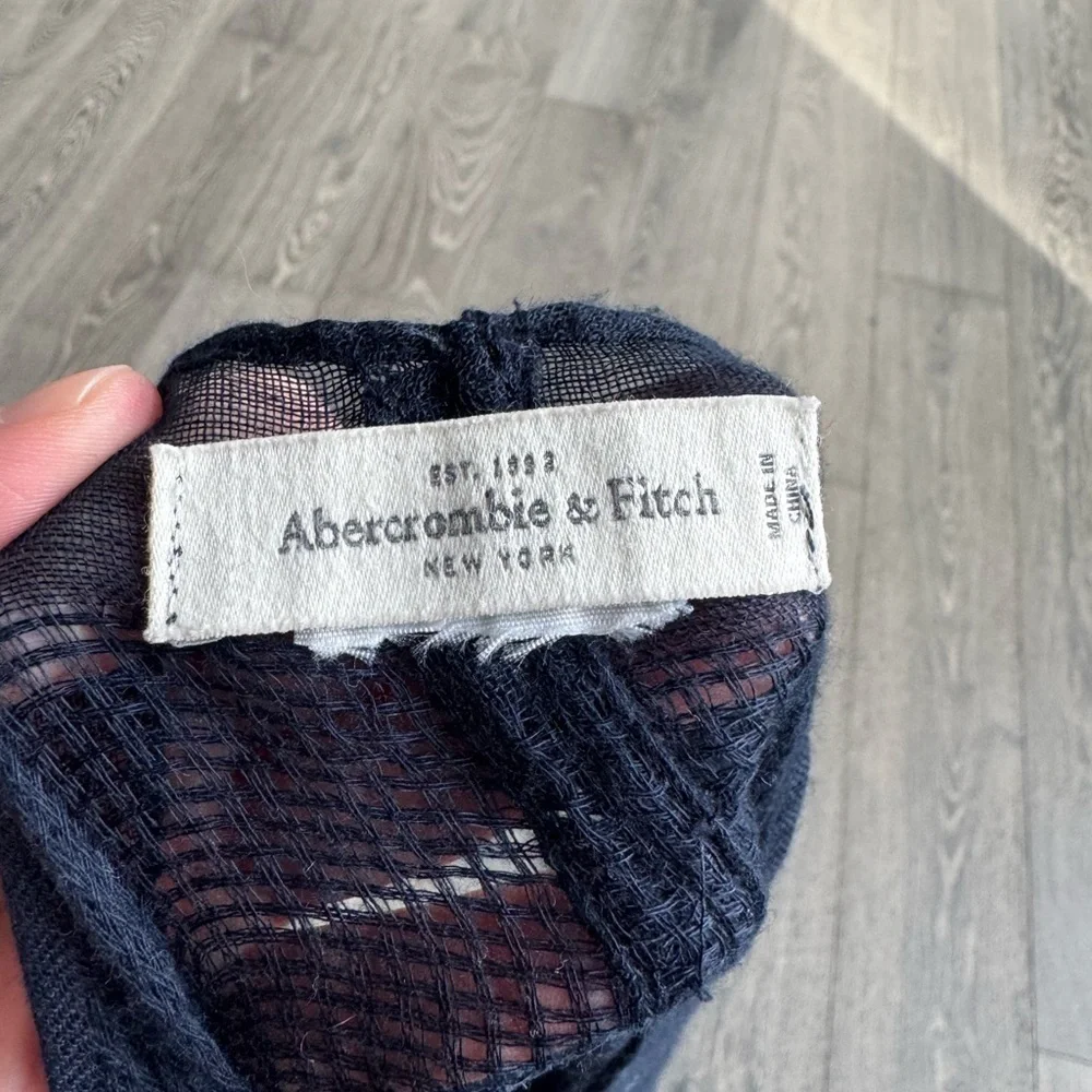 Abercrombie and Fitch Infinity Scarf in Navy Blue